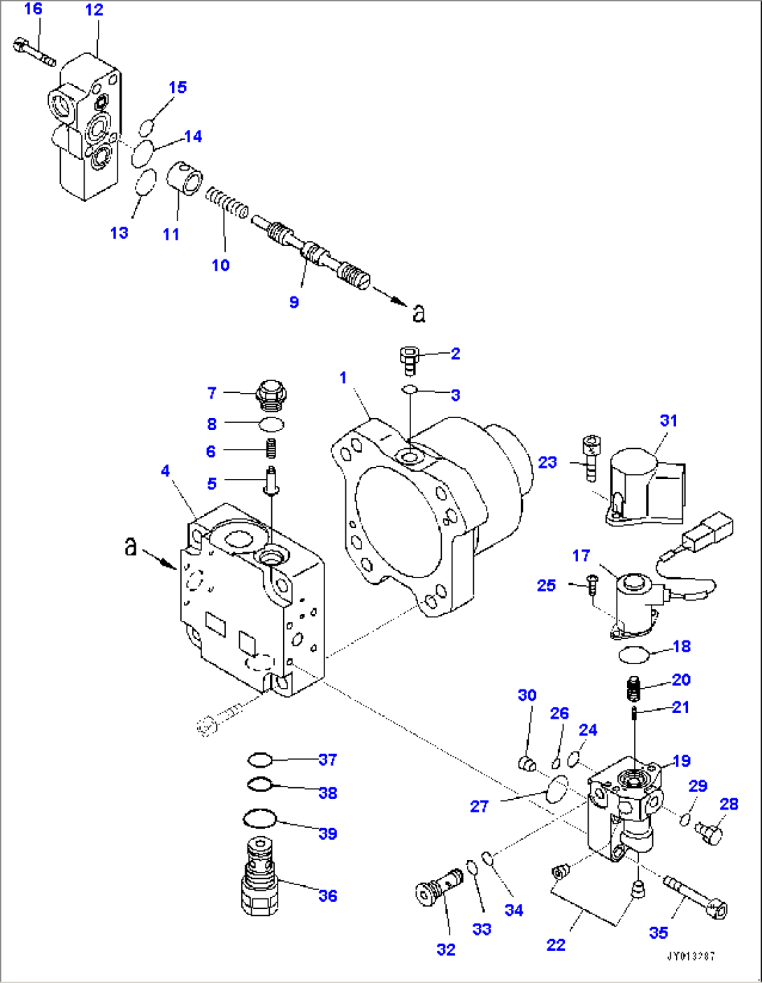 Cooling Fan Drive, Cooling Fan Motor (1/2) (#1006-)