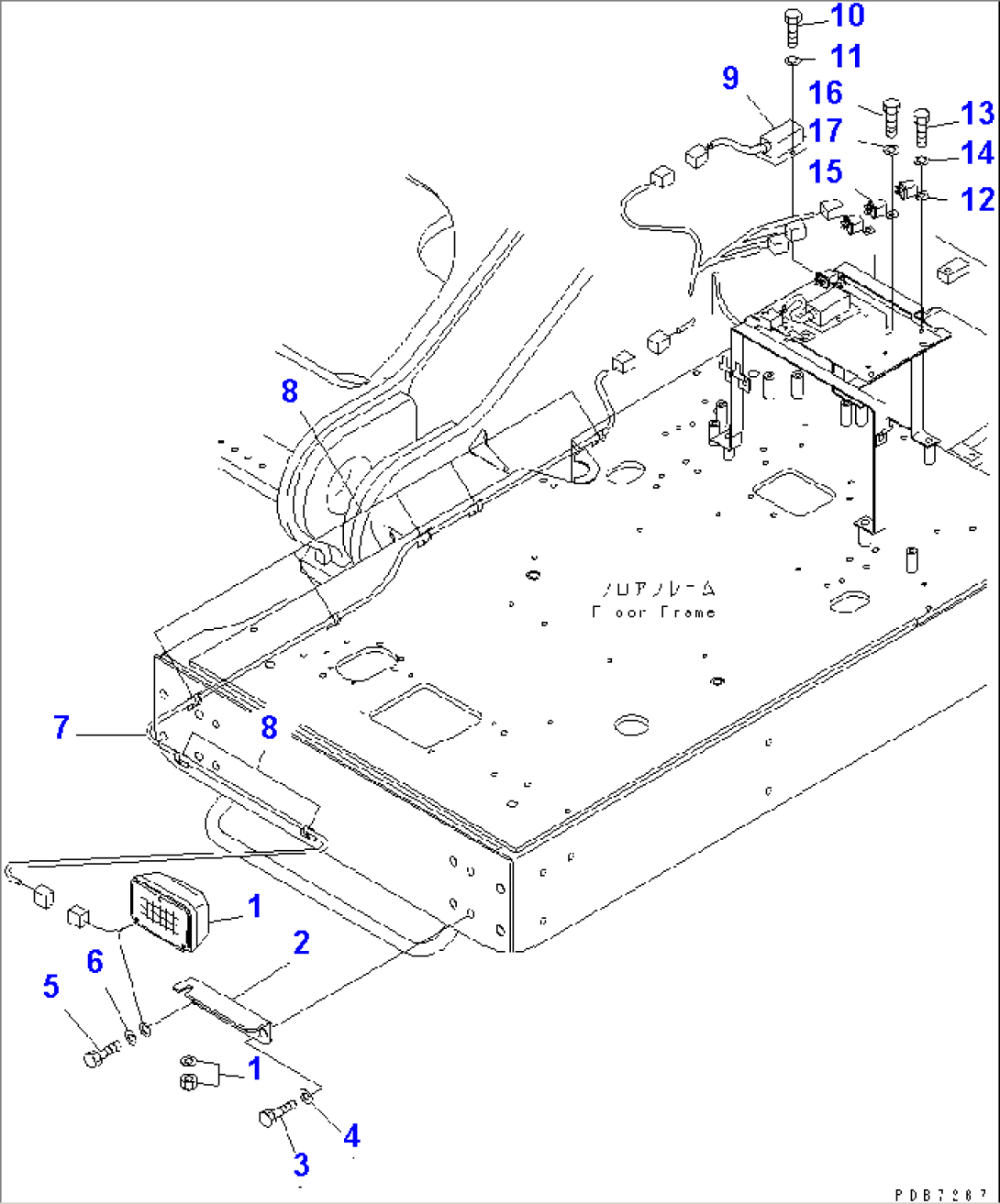 ADDITIONAL WORK LAMP (FLASH LIGHT)(#30001-30174)