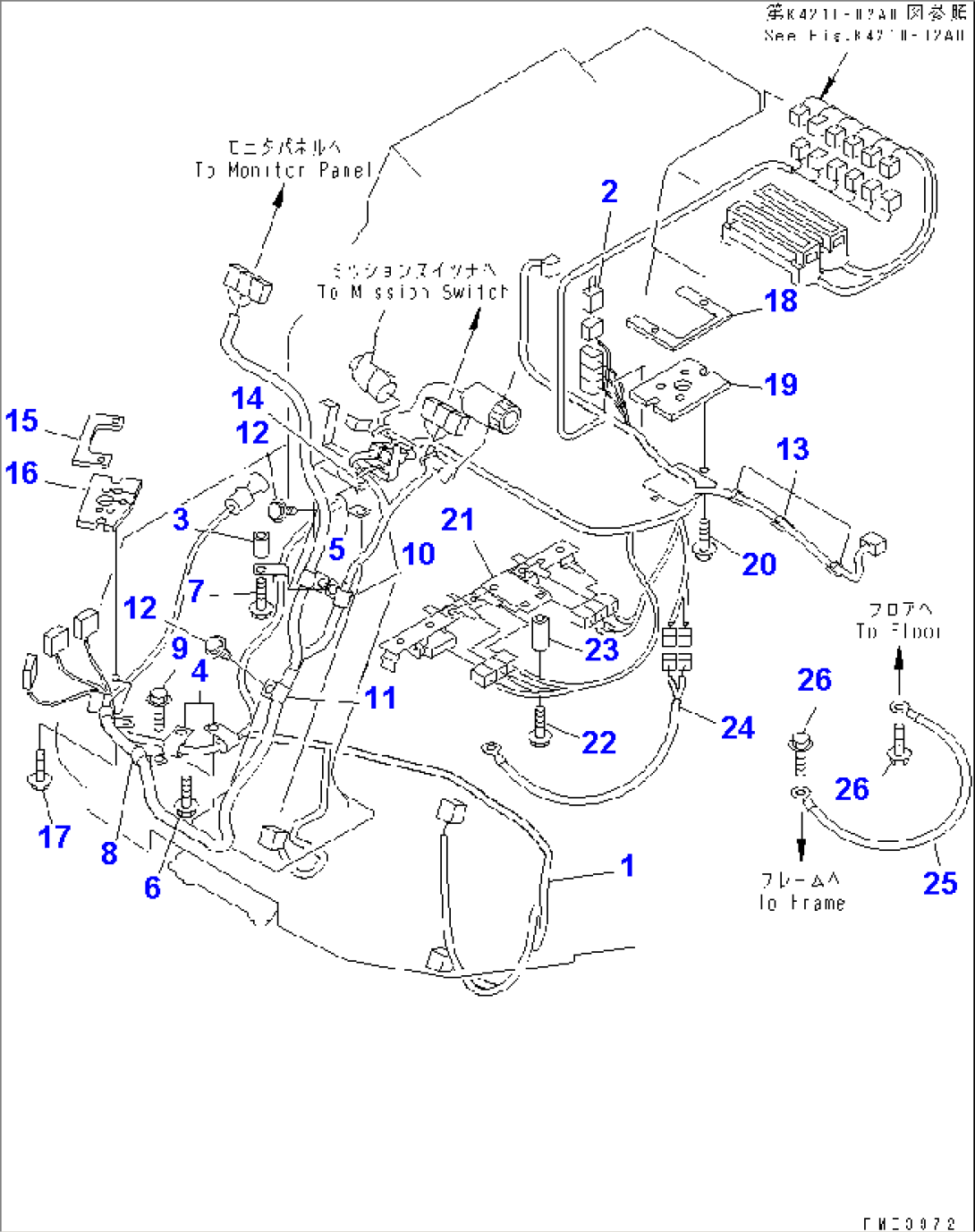 FLOOR HARNESS (FLOOR LINE)