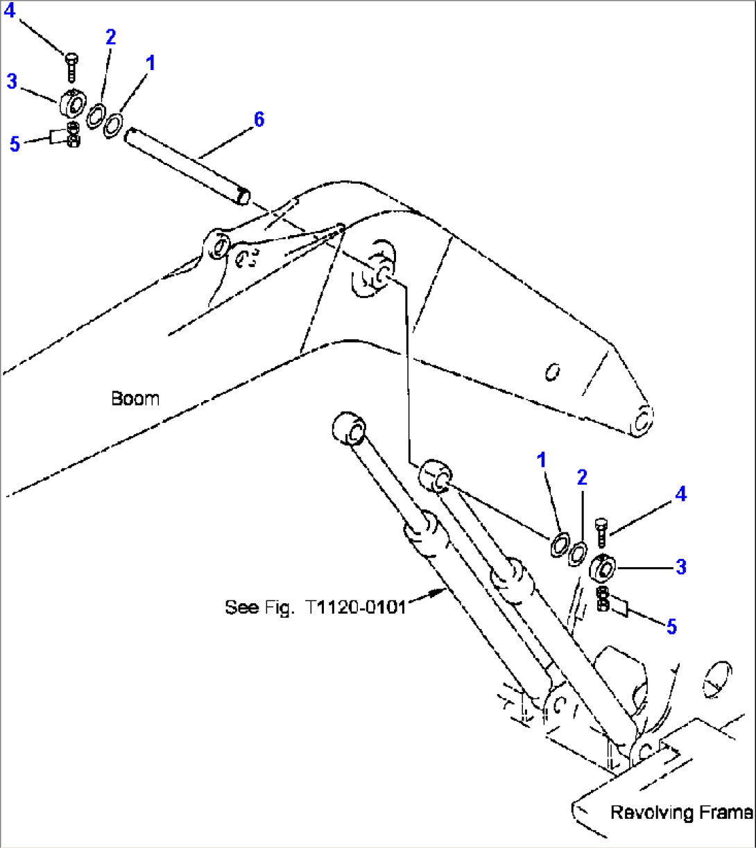 FIG NO. T1125-0101 BOOM PIN