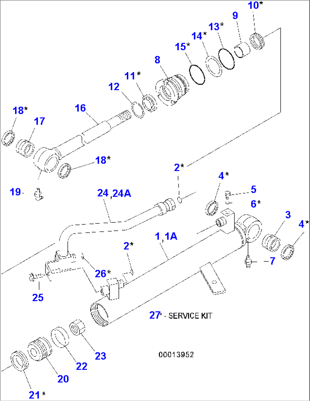 STEERING CYLINDER (INNER PARTS)