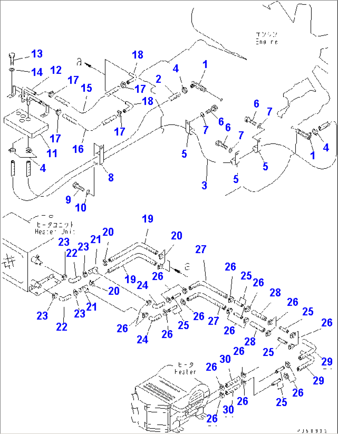 CAR HEATER (WATER PIPING)