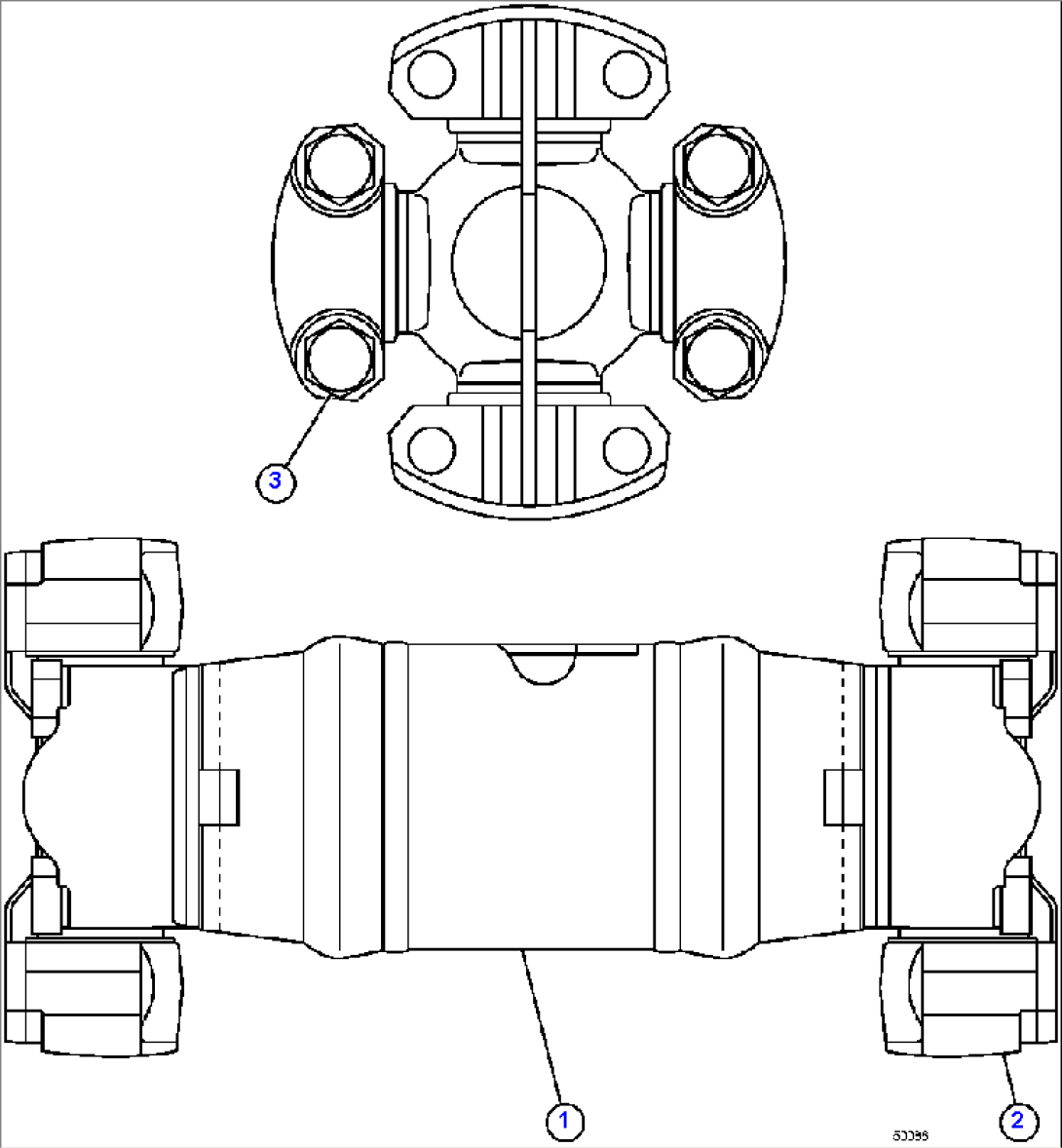 11C UNIVERSAL JOINT ASSM - FRONT (PC0656)