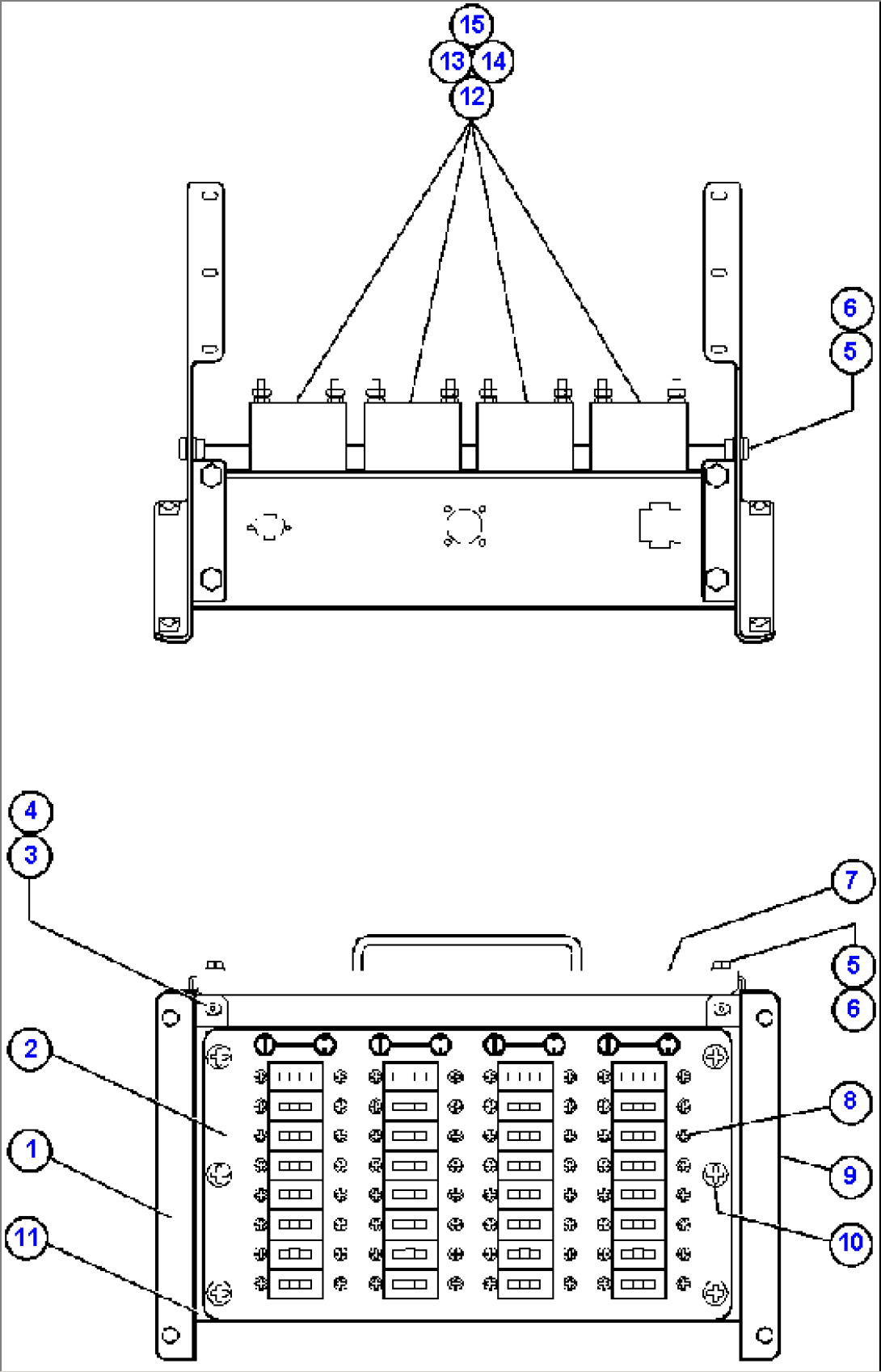 REAR CAB PANEL - CIRCUIT BREAKERS