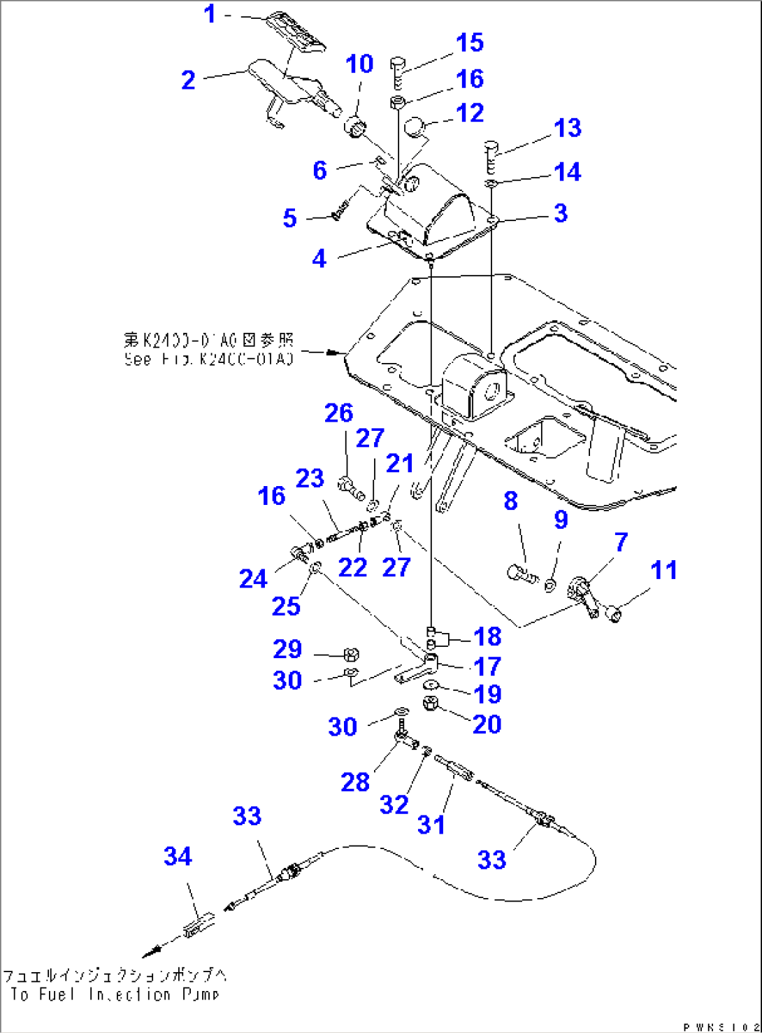 FLOOR (DECCEL PEDAL AND CABLE)