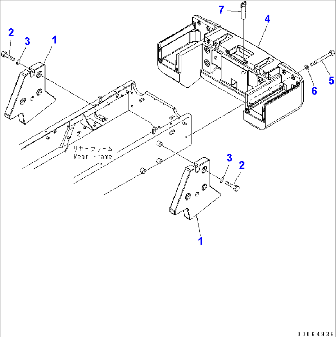 COUNTER WEIGHT (ADDITIONAL WEIGHT)(#75001-)