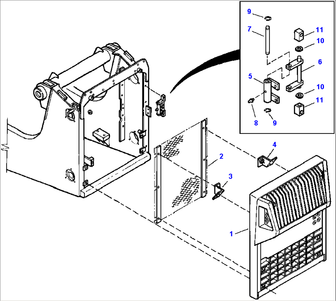 FIG. M2120-01A0 RADIATOR MASK - STANDARD