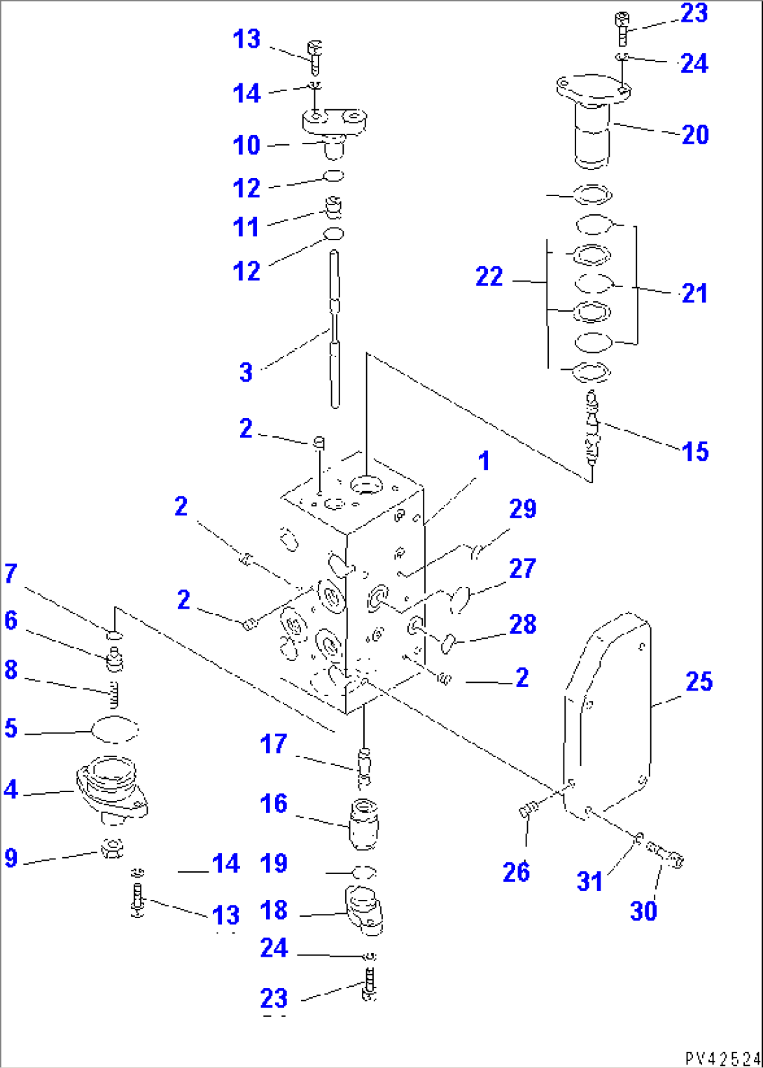 LOADER PUMP (SERVO VALVE¤ FRONT 3/3) (9/9)