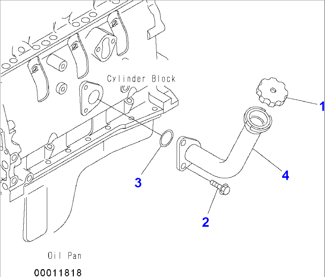 CYLINDER BLOCK COVER (OIL FILLER)