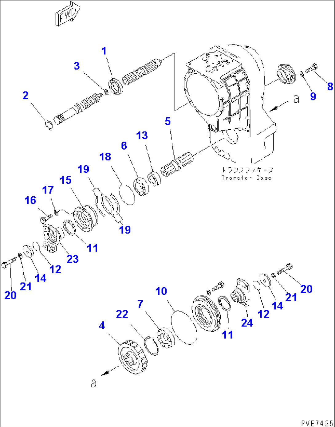 TRANSMISSION INPUT AND OUTPUT SHAFT