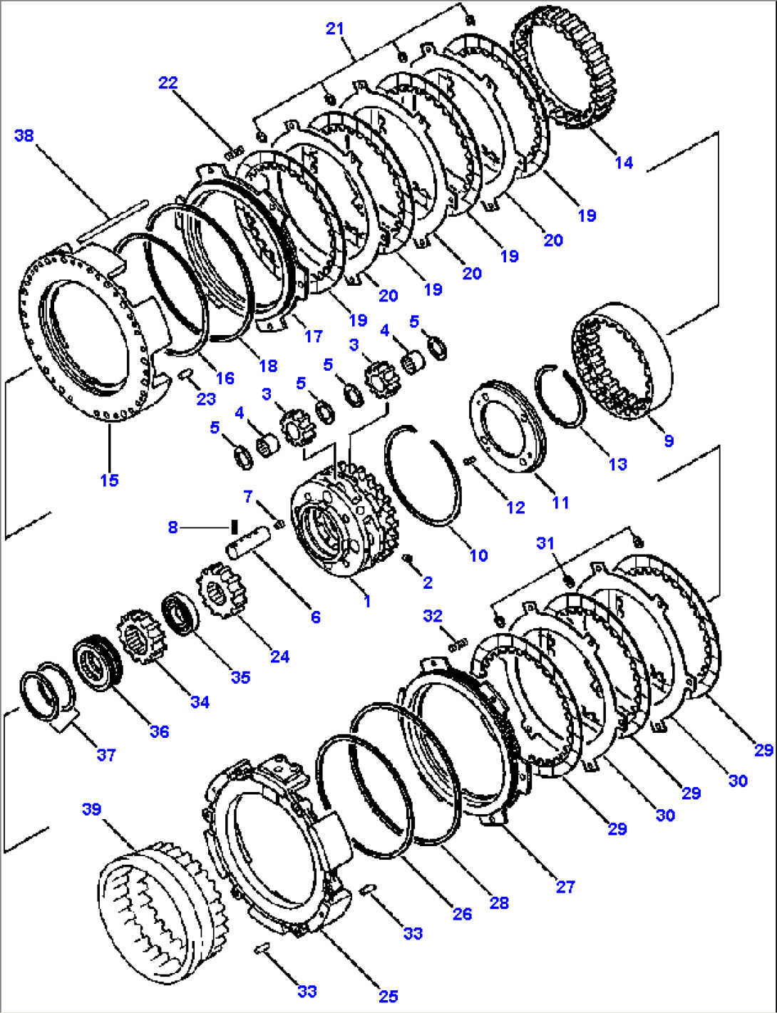 TRANSMISSION FORWARD AND 4th CLUTCH