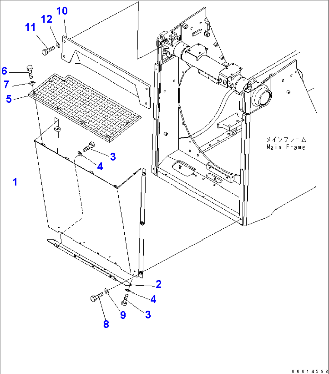 RADIATOR MASK (FOR TOUHOKU PORT SERVICE COAL DOZER SPEC.)