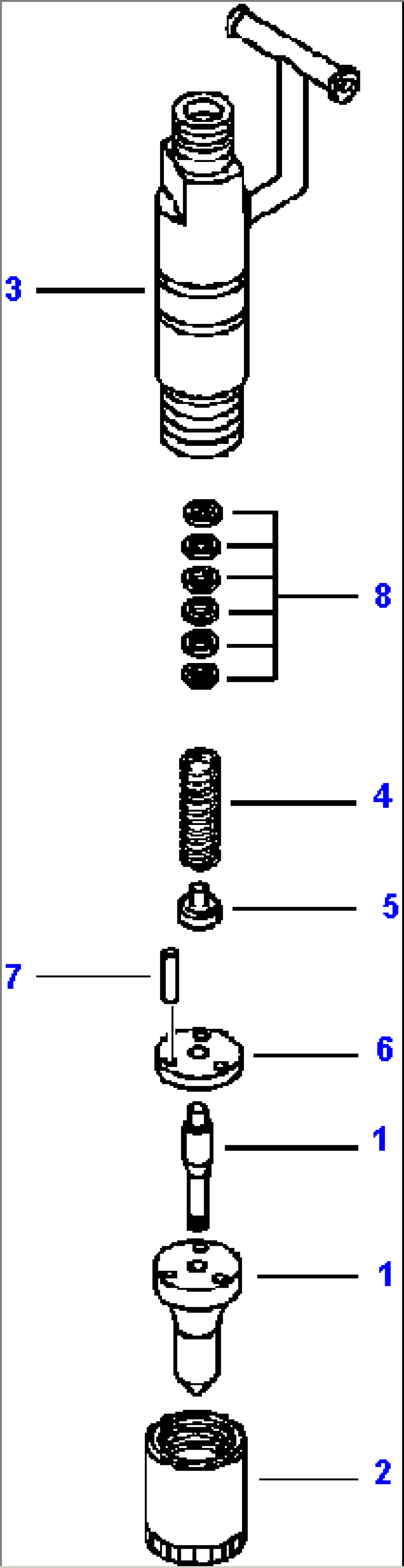 FIG. A0132-01A0 TIER I ENGINE - FUEL INJECTOR