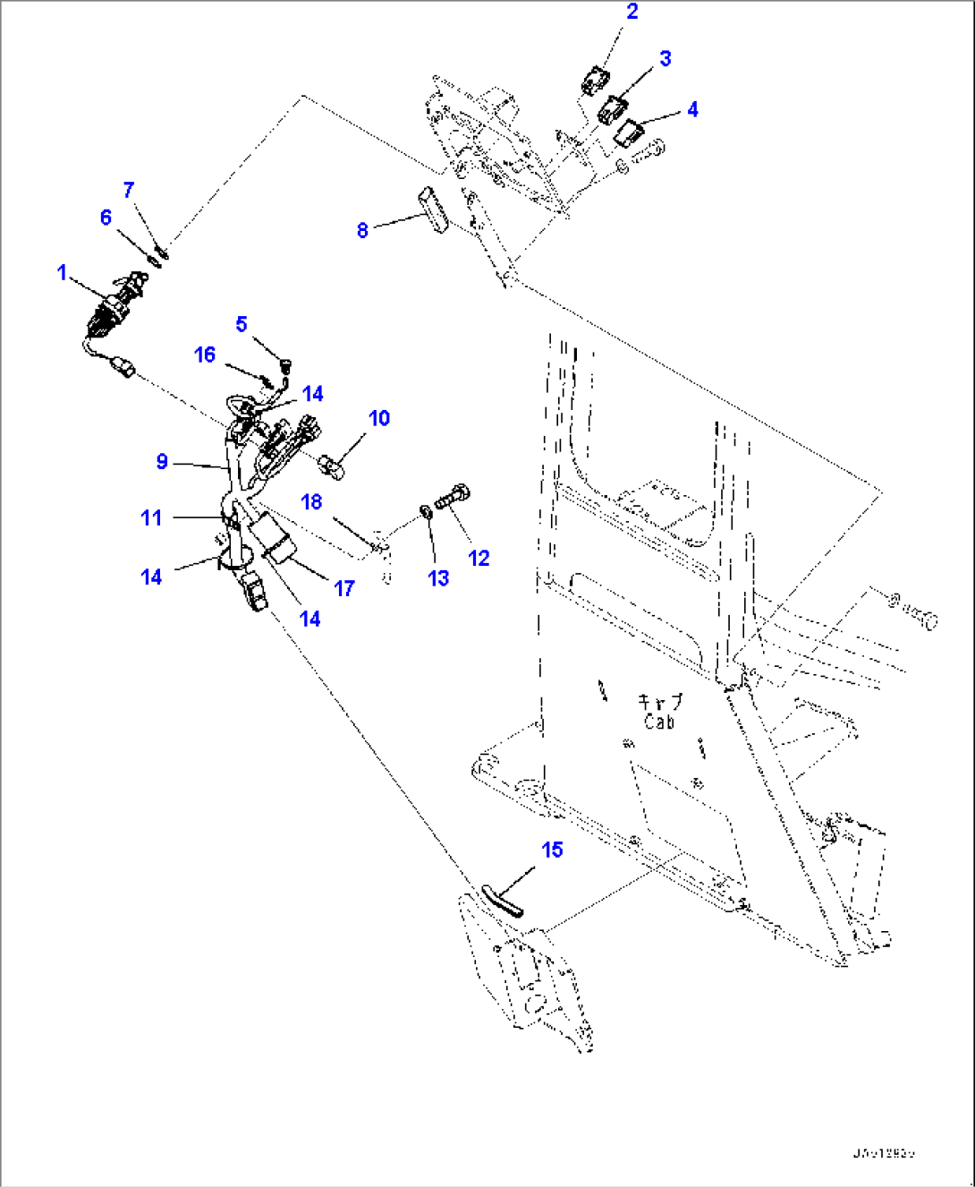 ROPS Cab, Floor, Switch (#80001-)