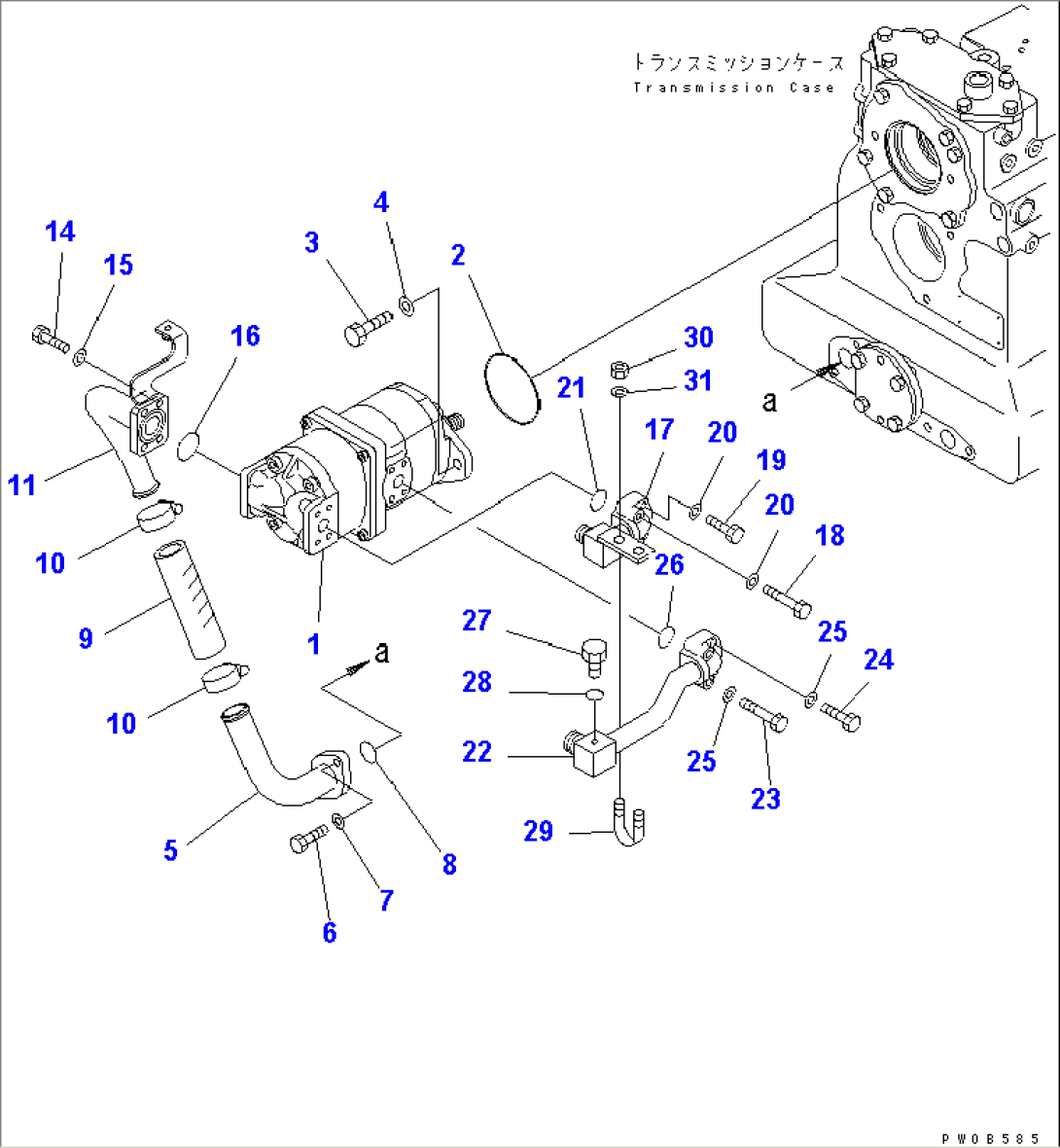 POWER LINE (MAIN PUMP AND TRANSMISSION PIPING)