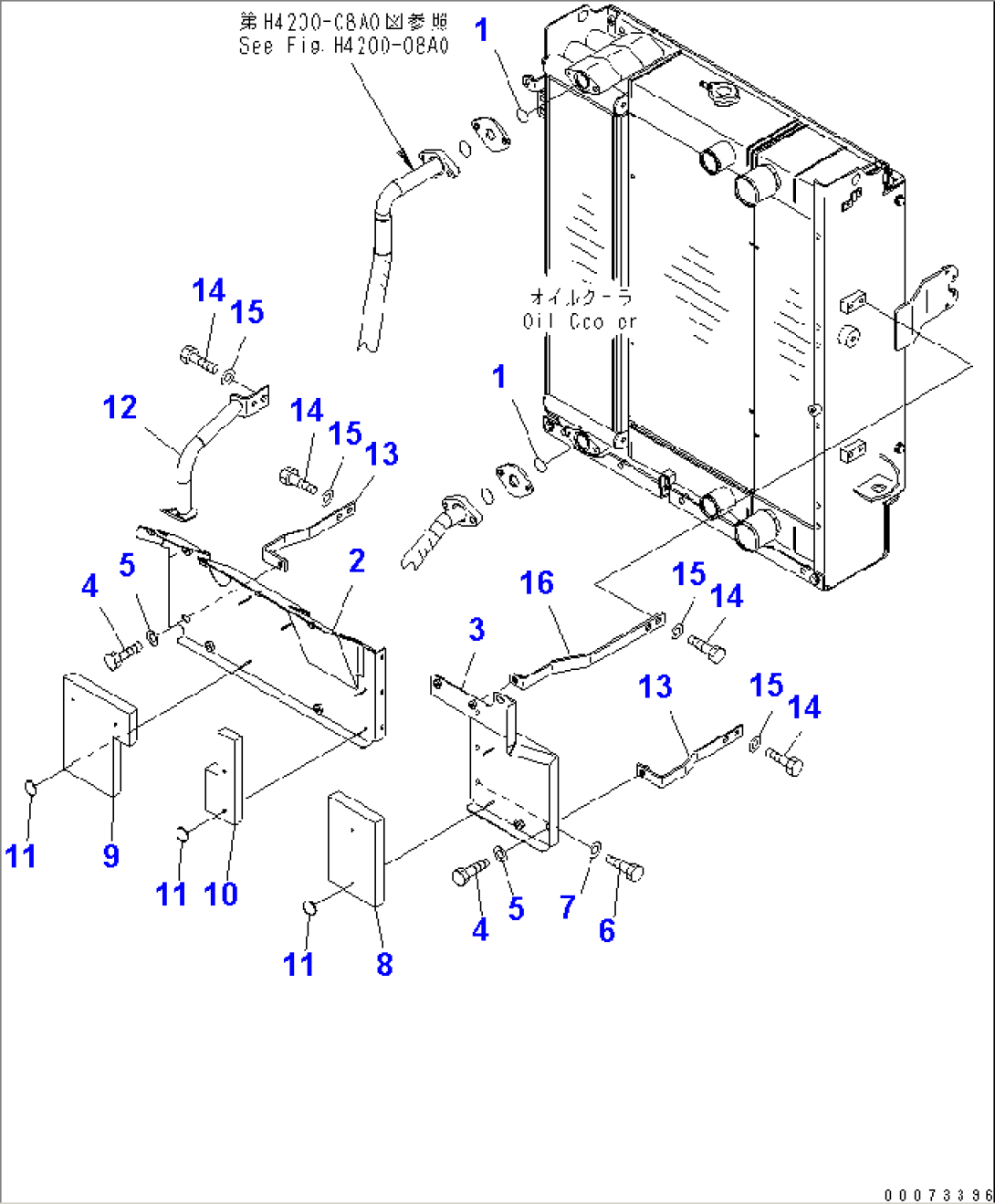RADIATOR (RADIATOR BAFFLE) (FOR WIDE CORE RADIATOR)(#75001-)
