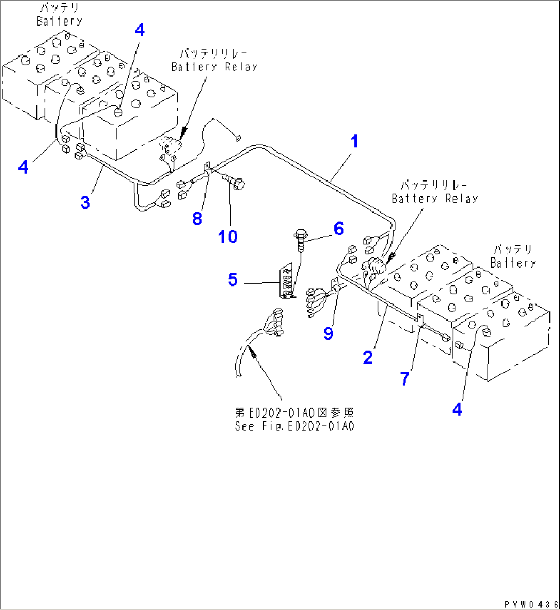 REAR HARNESS (BATTERY BOX LINE)(#50001-50089)