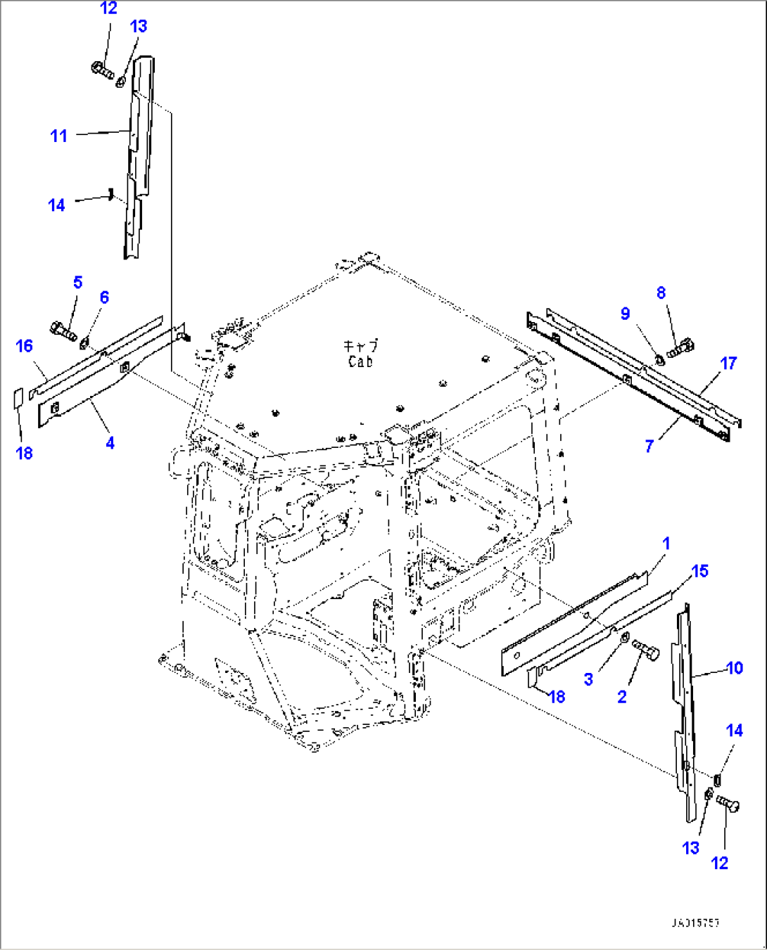 Cab, Outside Cover (#22083-)