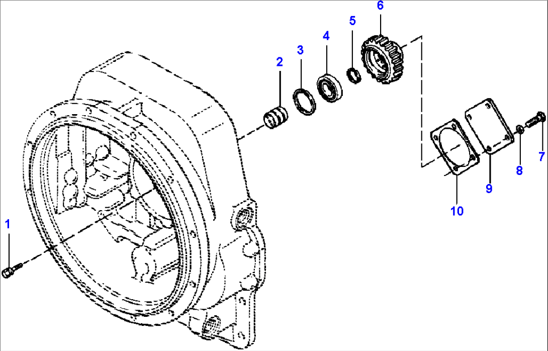 FIG. F0110-01A5 PUMP DRIVE - AUXILIARY - S/N 12142 AND DOWN