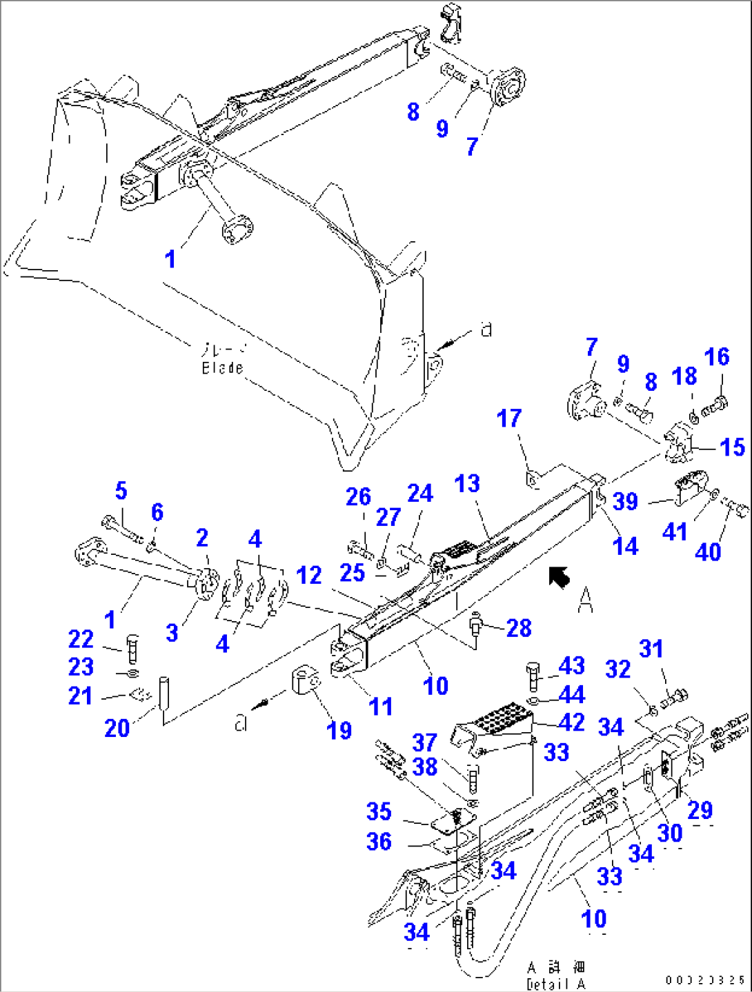 STRAIGHT TILT AND DUAL TILT PITCH DOZER (FRAME AND PIPING) (L.H.)