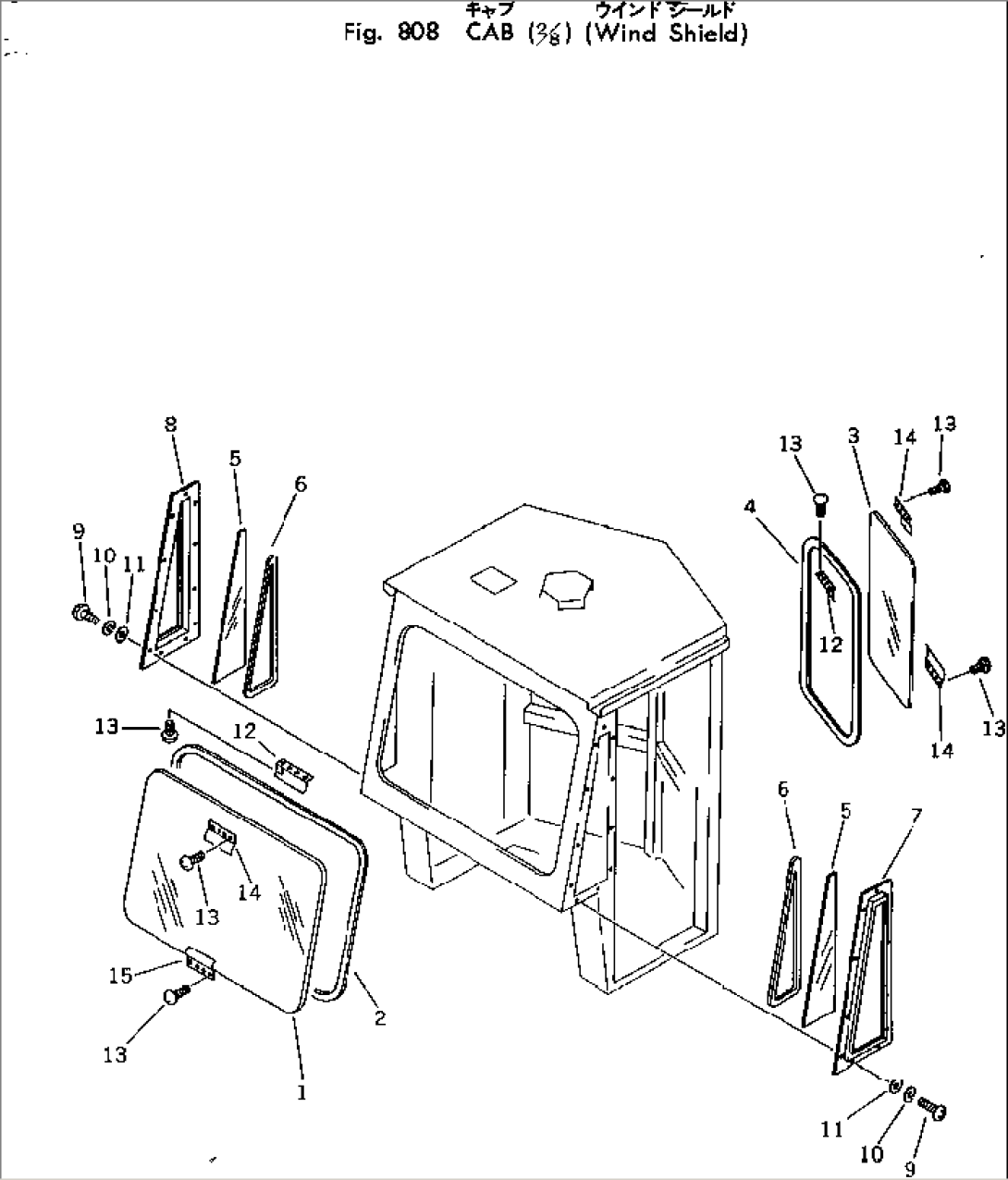 CAB (2/8) (WIND SHIELD)