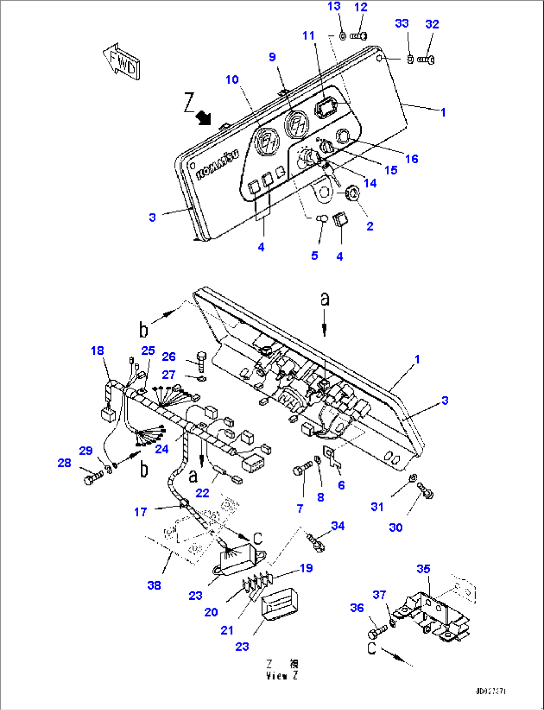 Instrument Panel and Electric Parts (#90210-)
