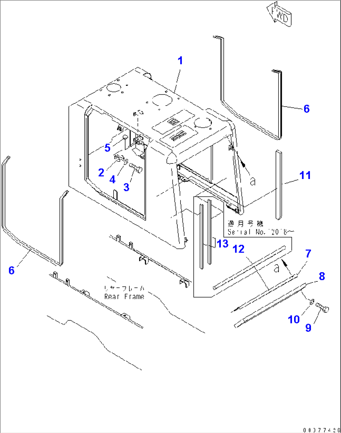 HOOD (FOR PRE CLEANER OR AIR INTAKE EXTENSION)(#12001-)