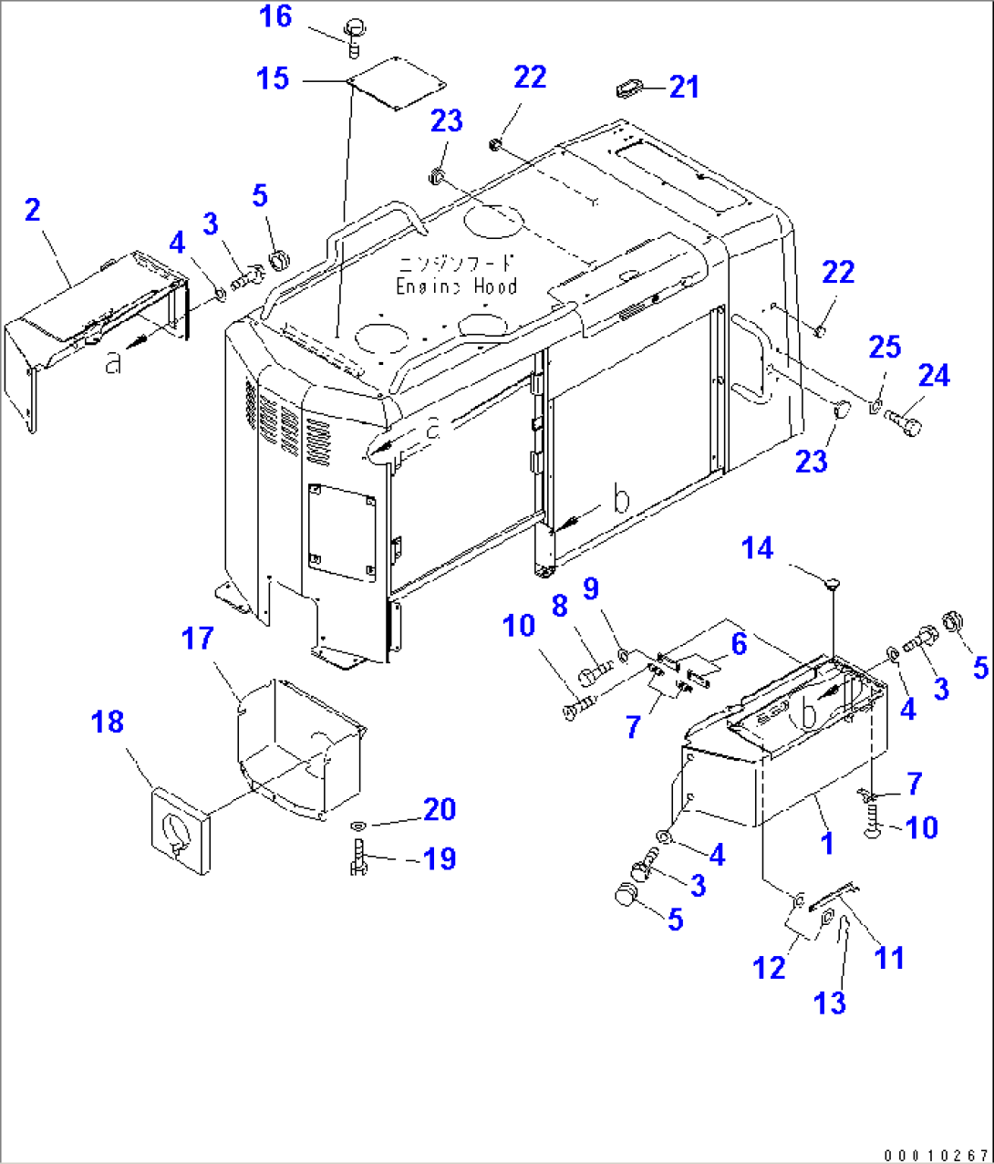 ENGINE HOOD AND RADIATOR GUARD (2/2)(#51001-)