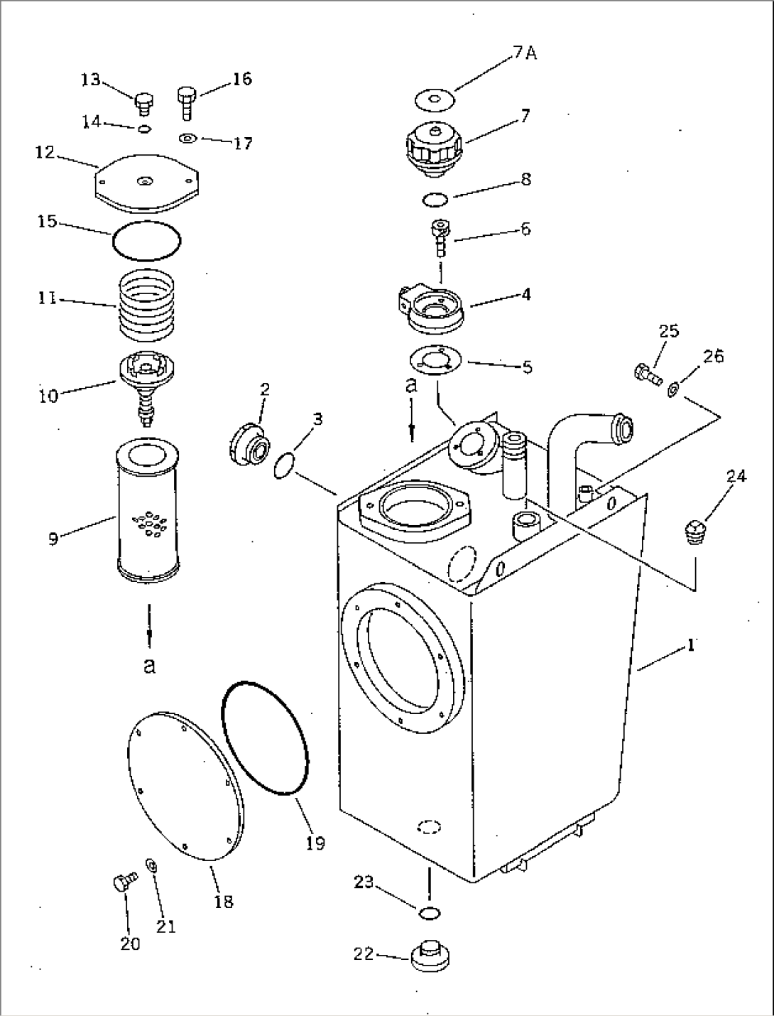 HYDRAULIC TANK(#20001-)