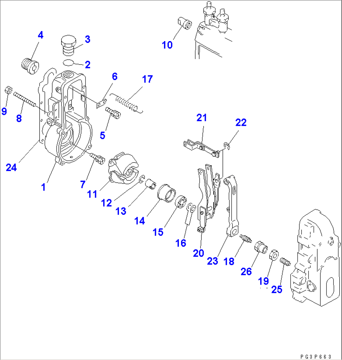 FUEL INJECTION PUMP (GOVERNOR) (1/2)(#24192-)