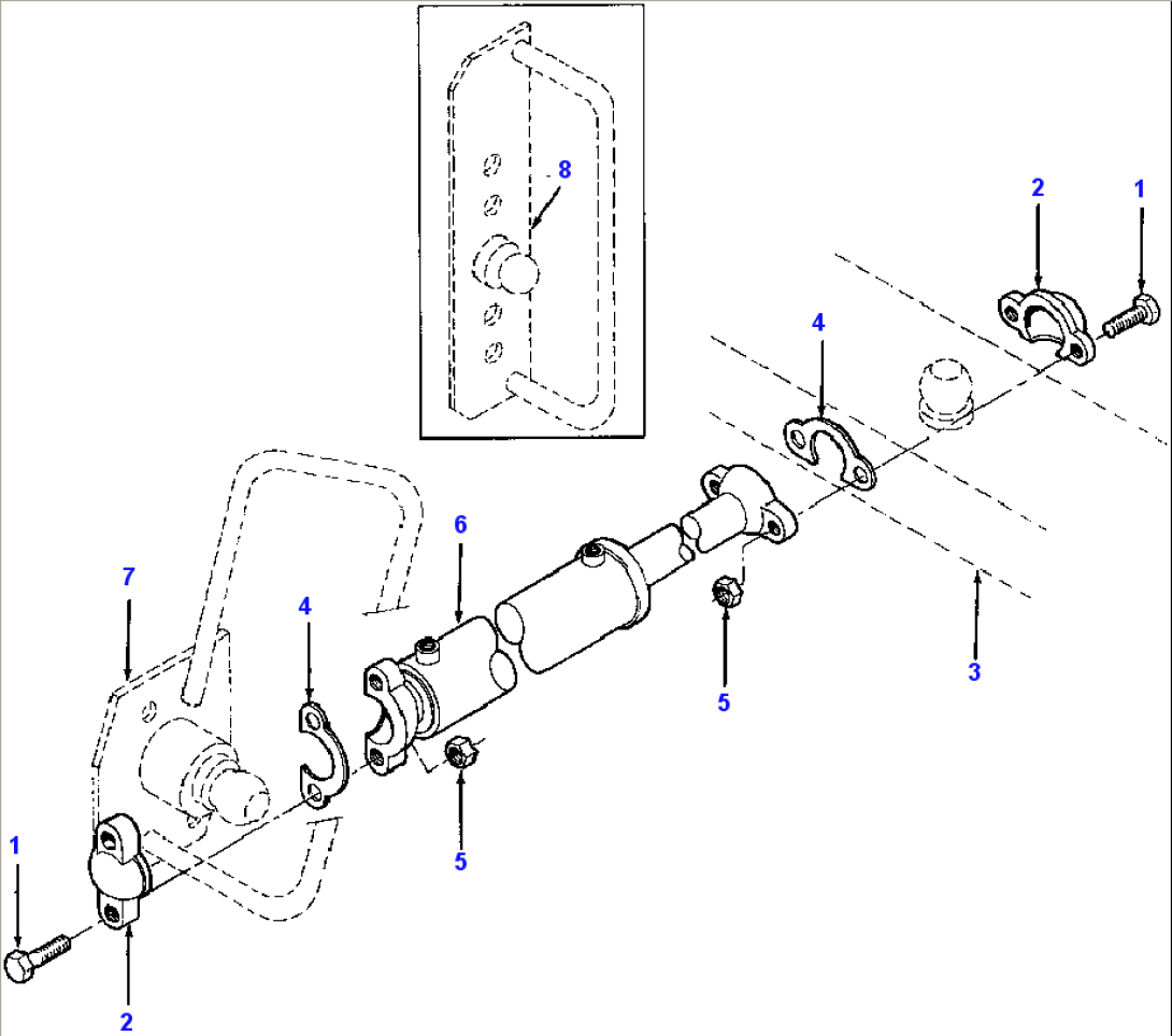 STEERING CYLINDER MOUNTING