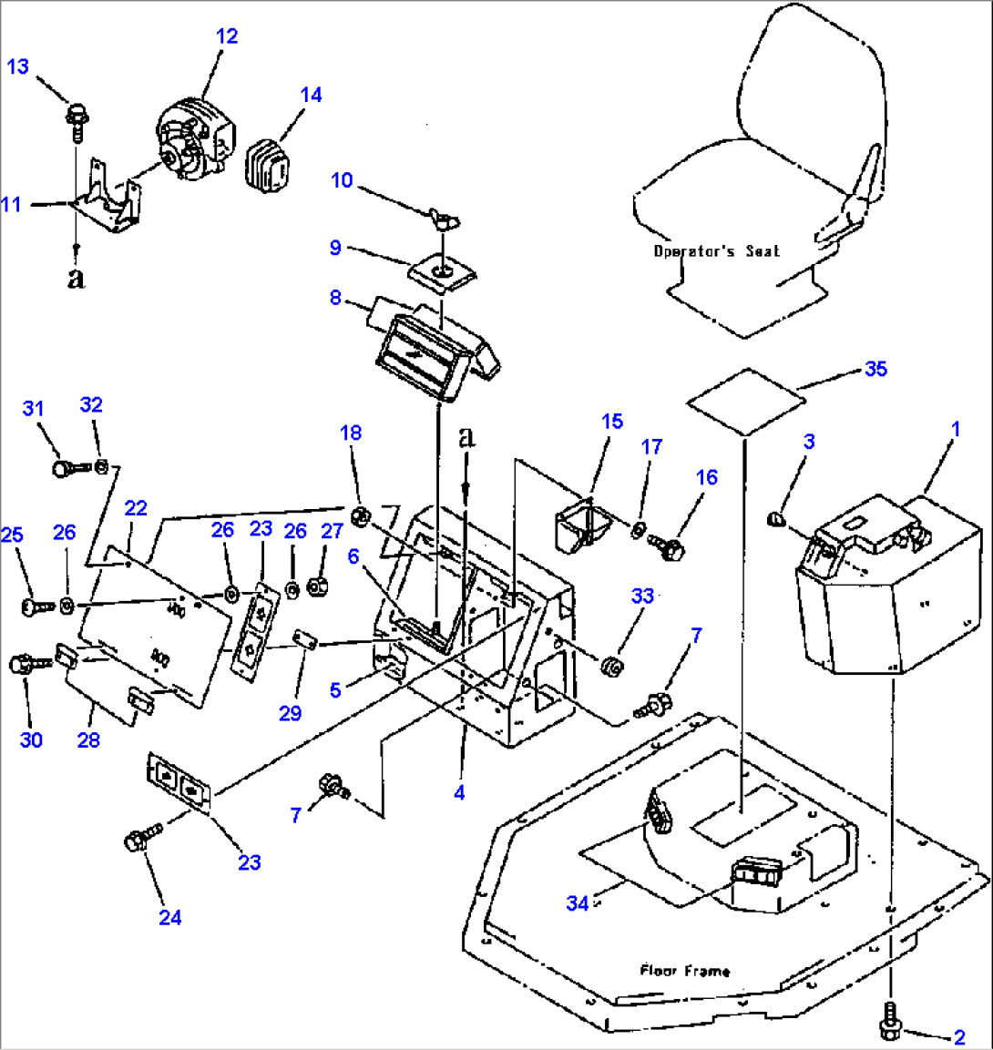 AIR CONDITIONER OR HEATER AND DEFROSTER (MOUNTING PARTS)