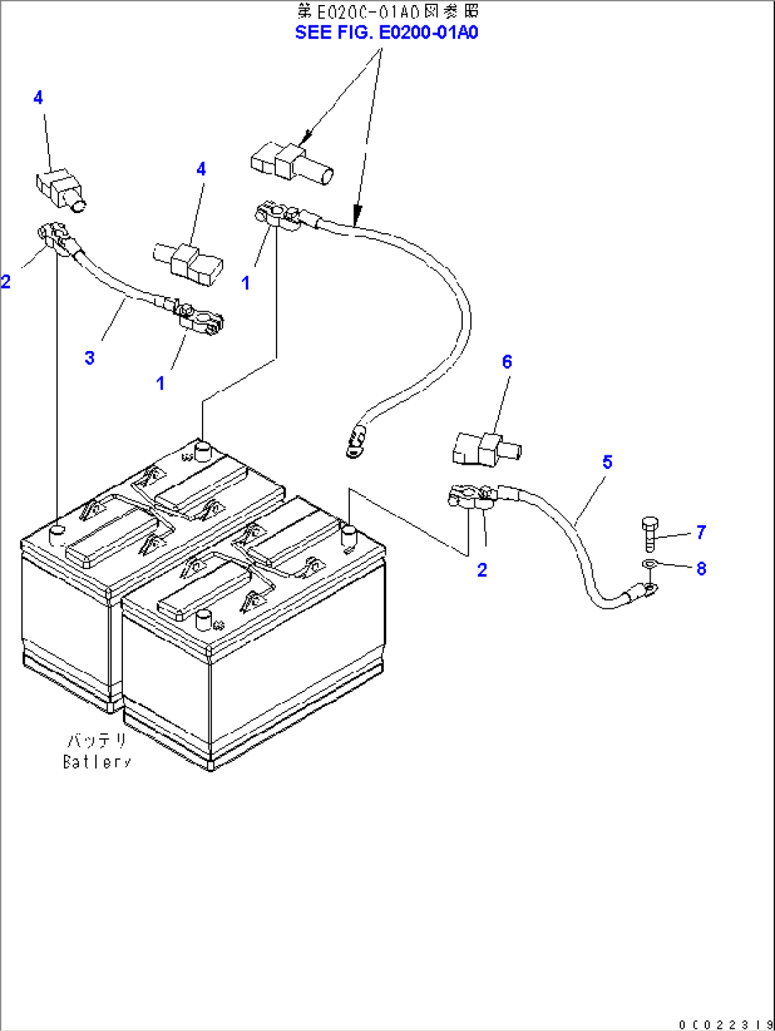 WIRING (BATTERY HARNESS) - WITHOUT BATTERY MAIN SWITCH