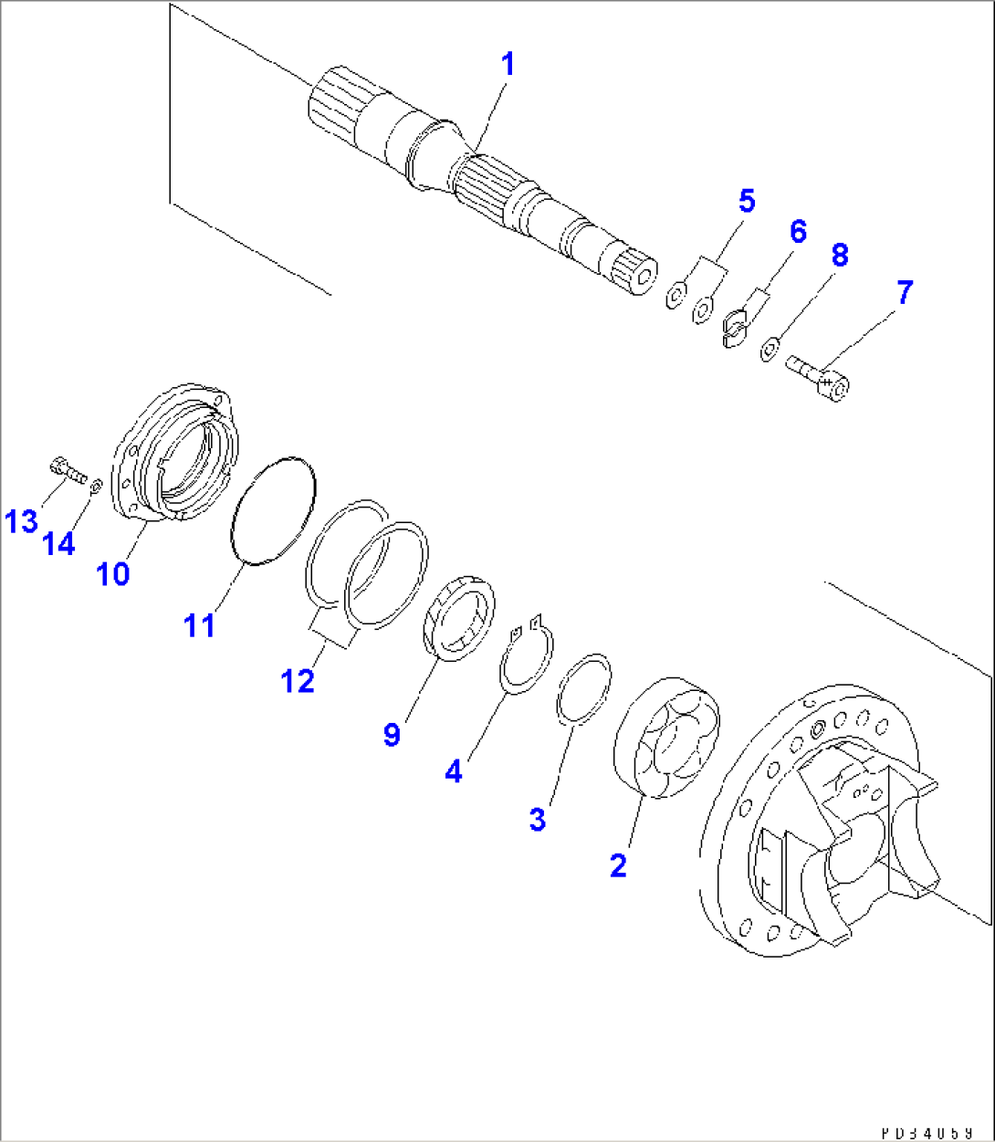 MAIN PUMP (2/16) (N0.3 PUMP)(#30001-)