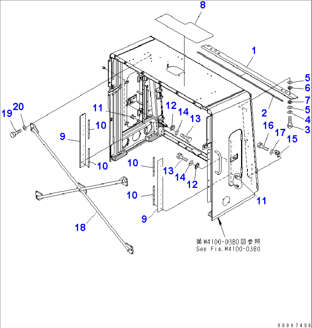 RADIATOR GUARD AND HOOD (RADIATOR GUARD) (2/2)(#60002-)