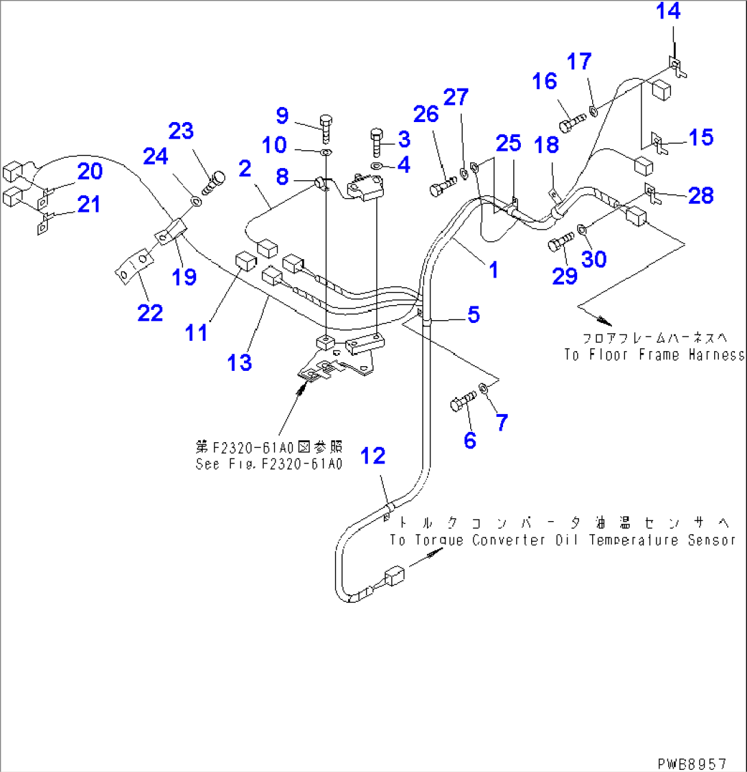 WIRING (POWER LINE) (PRE HEATER)