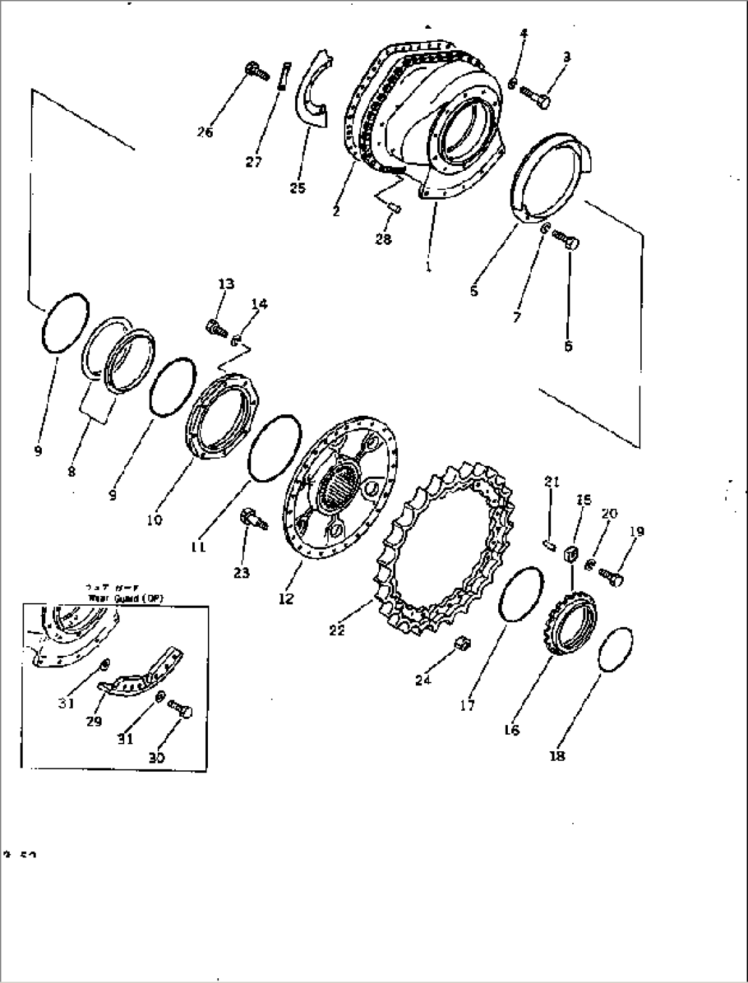 FINAL DRIVE CASE AND SPROCKET