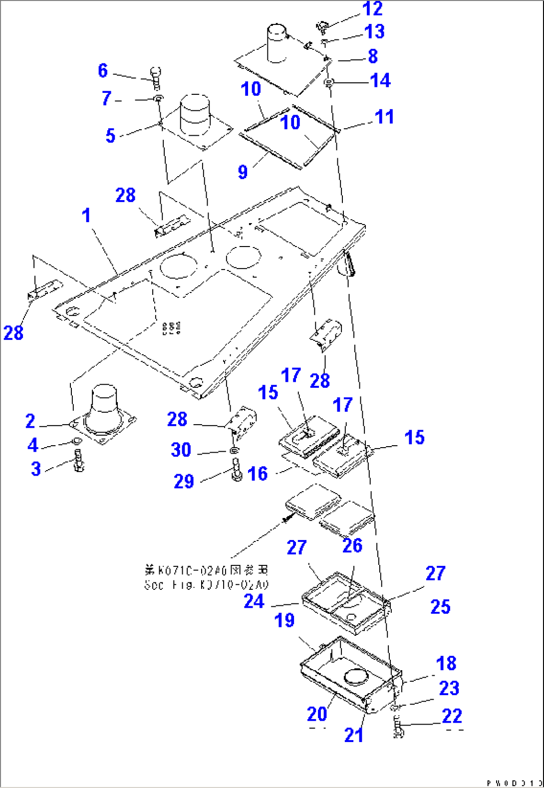 ENGINE HOOD (WITH PRE CLEANER) (WITH CAB) (D65P.PX)(#65001-)