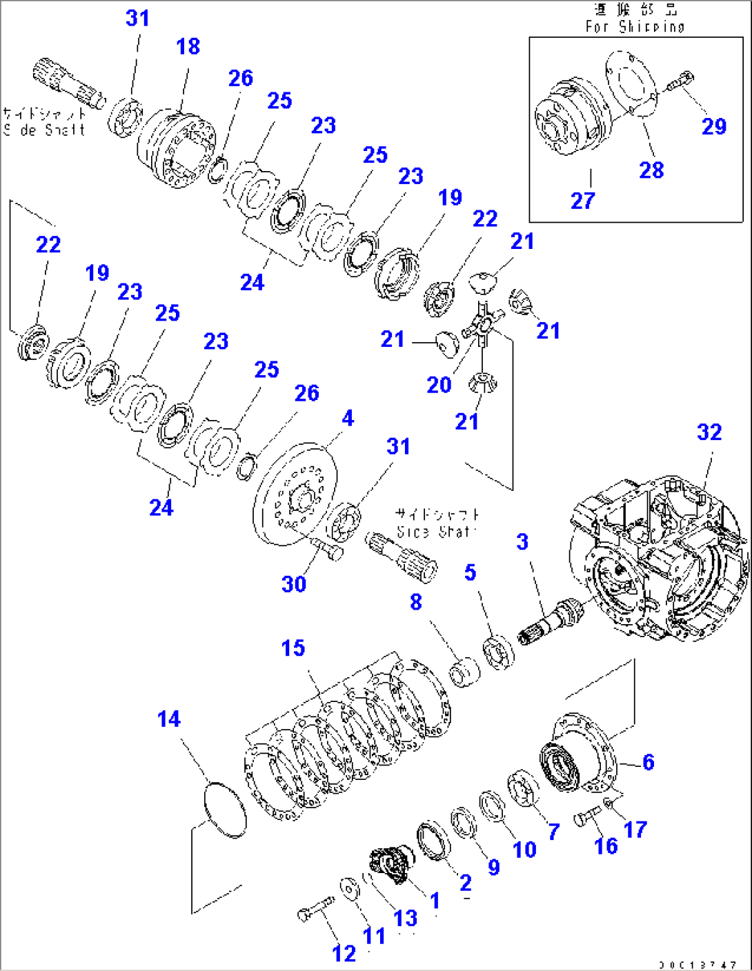 REAR AXLE (DIFFERENTIAL) (LSD)(#65001-72149)