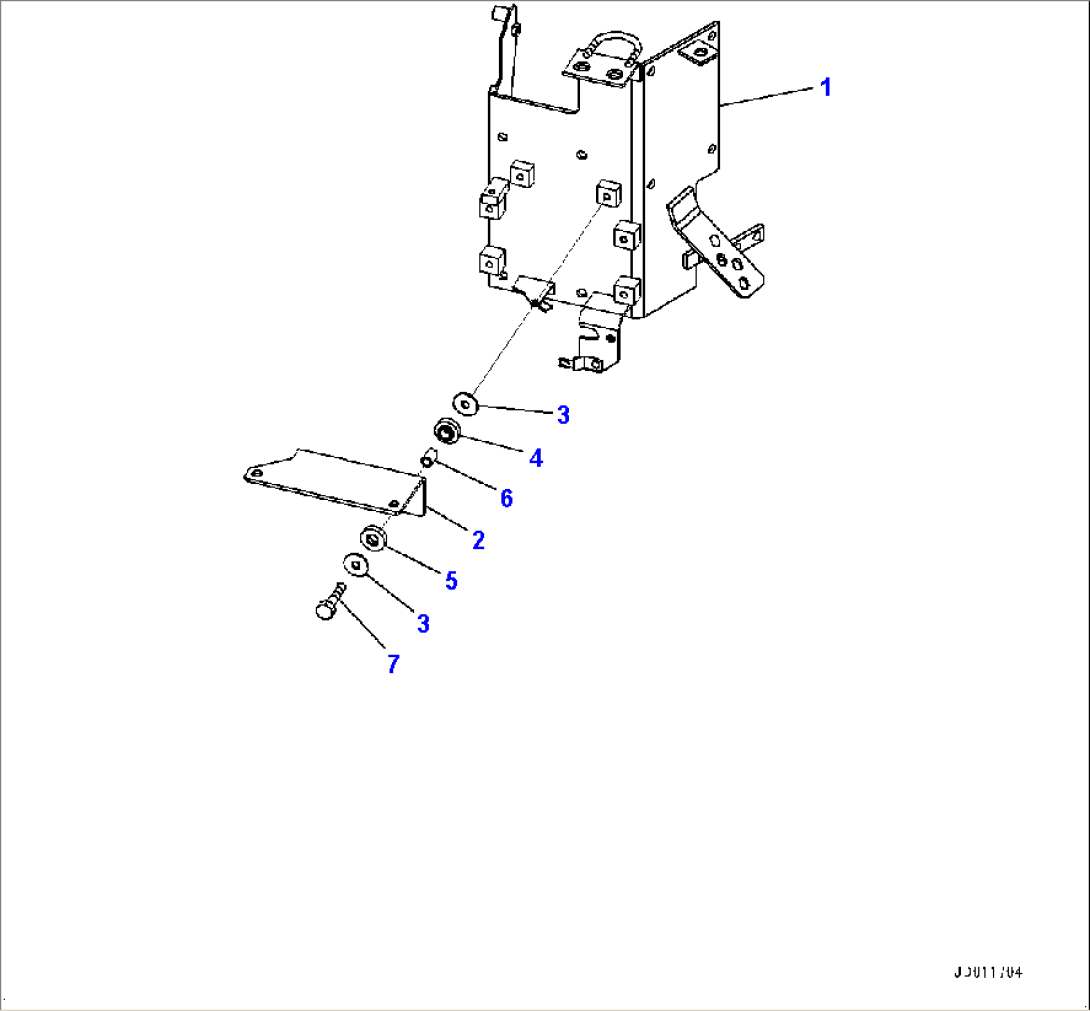 Brake Control, Bracket (#67435-)