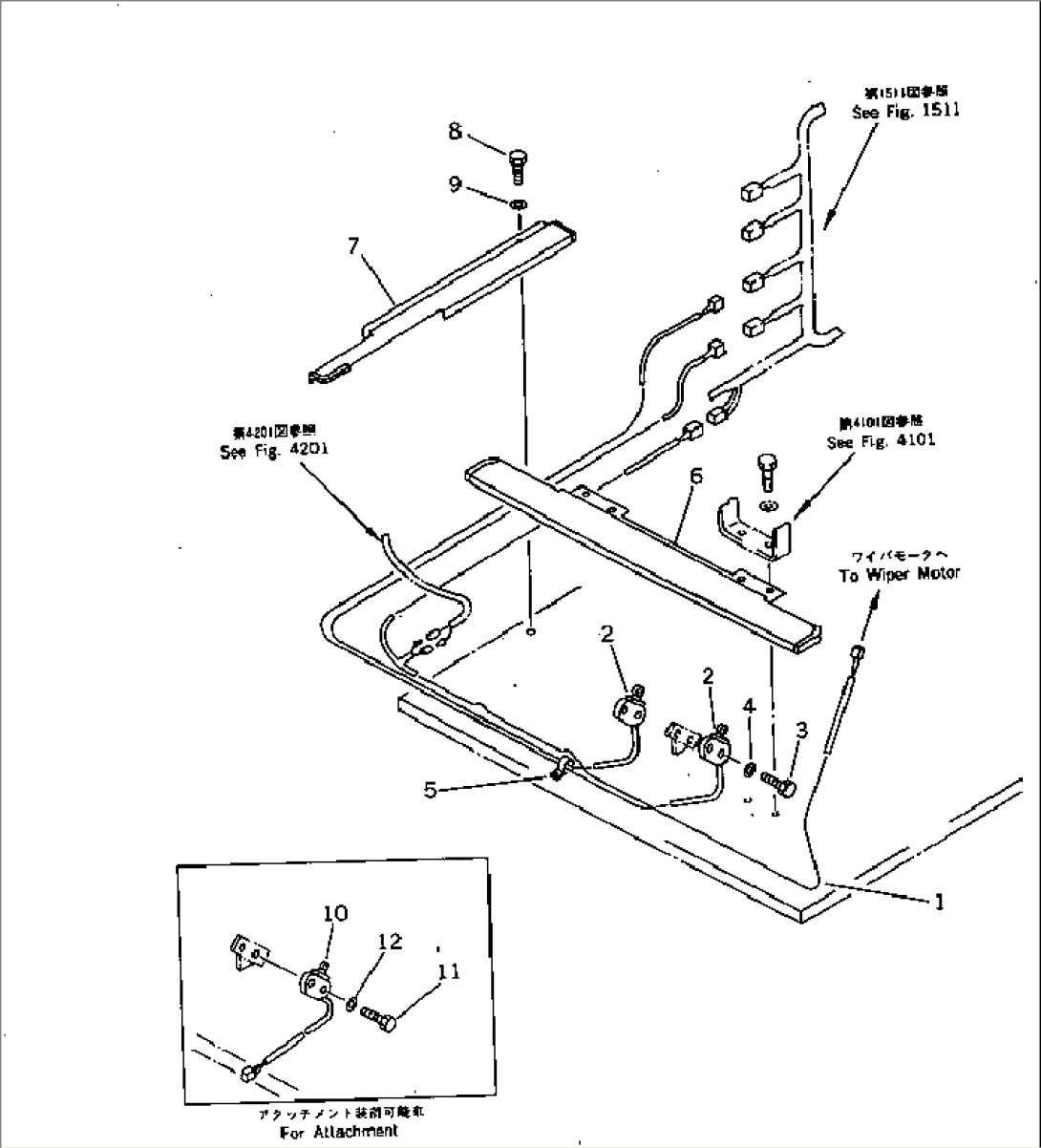 ELECTRICAL SYSTEM (TRAVEL LIMIT SWITCH AND WIPER MOTOR LINE)(#28001-34100)