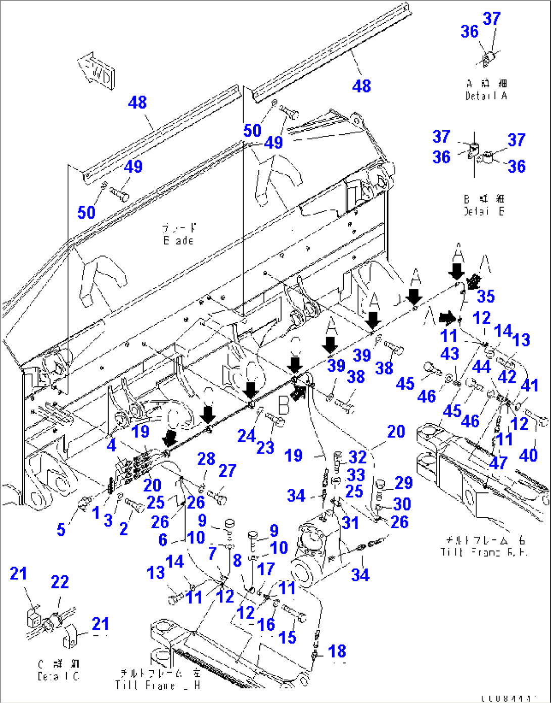 BLADE (GREASE PIPING) (MINING B SPEC.)(#30001-)