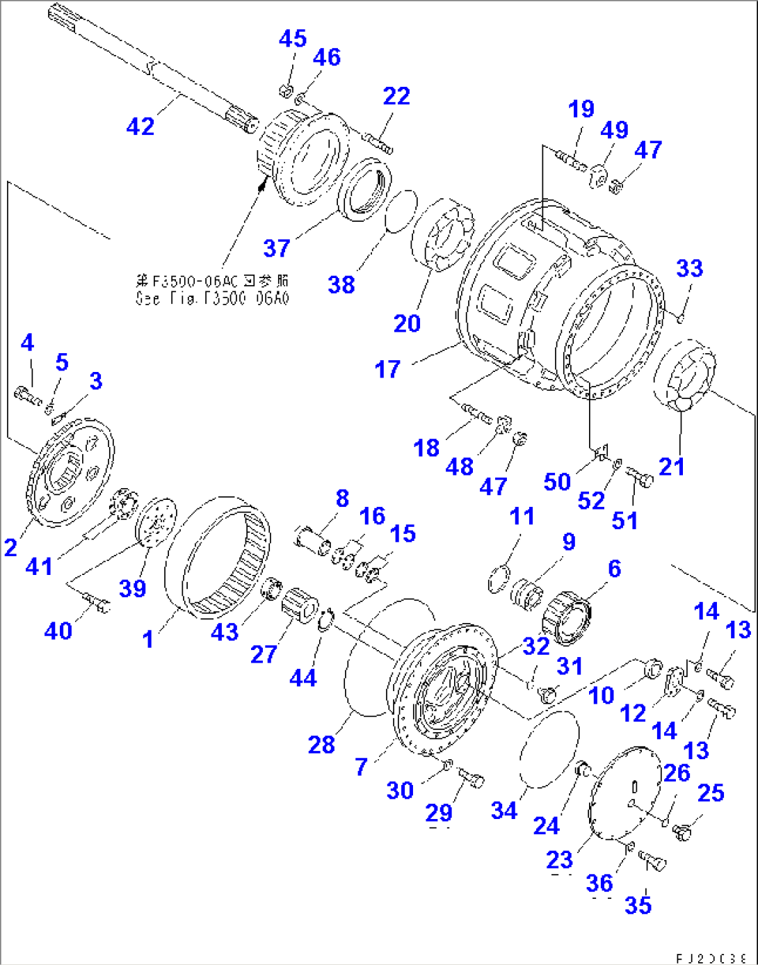 REAR AXLE (REAR FINAL DRIVE)(#4165-4253)
