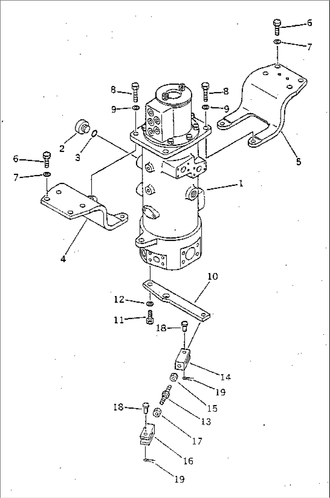 HYDRAULIC PIPING (SWIVEL JOINT MOUNTING)