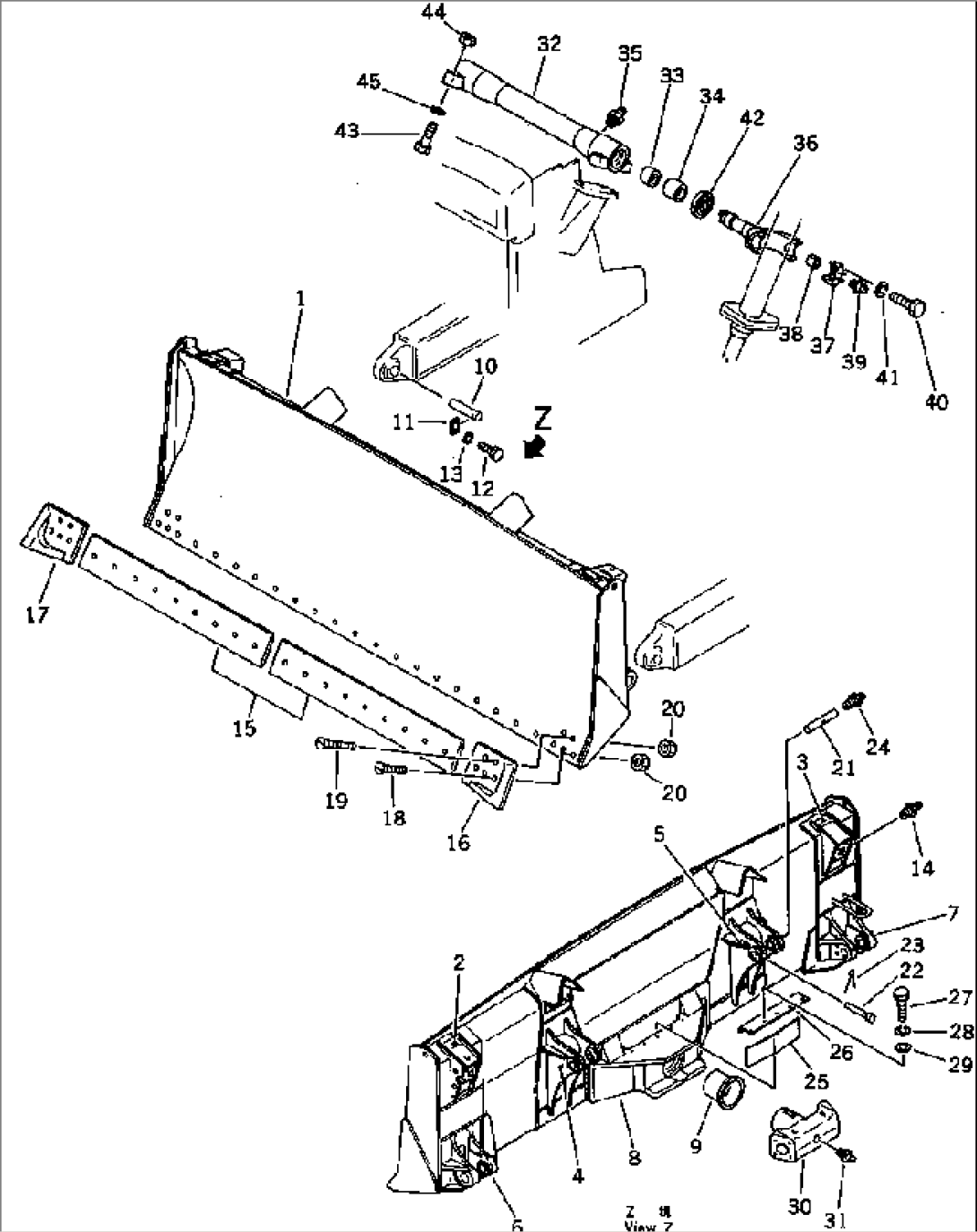 STRAIGHT TILT BLADE (D60.65E-8) (D65E-8B)