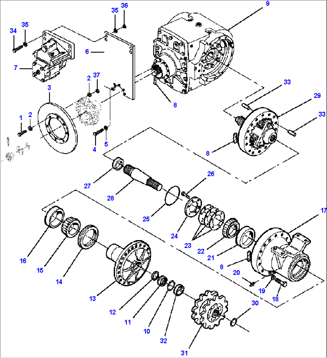 AXLE ASSEMBLY WITH PLANETARY