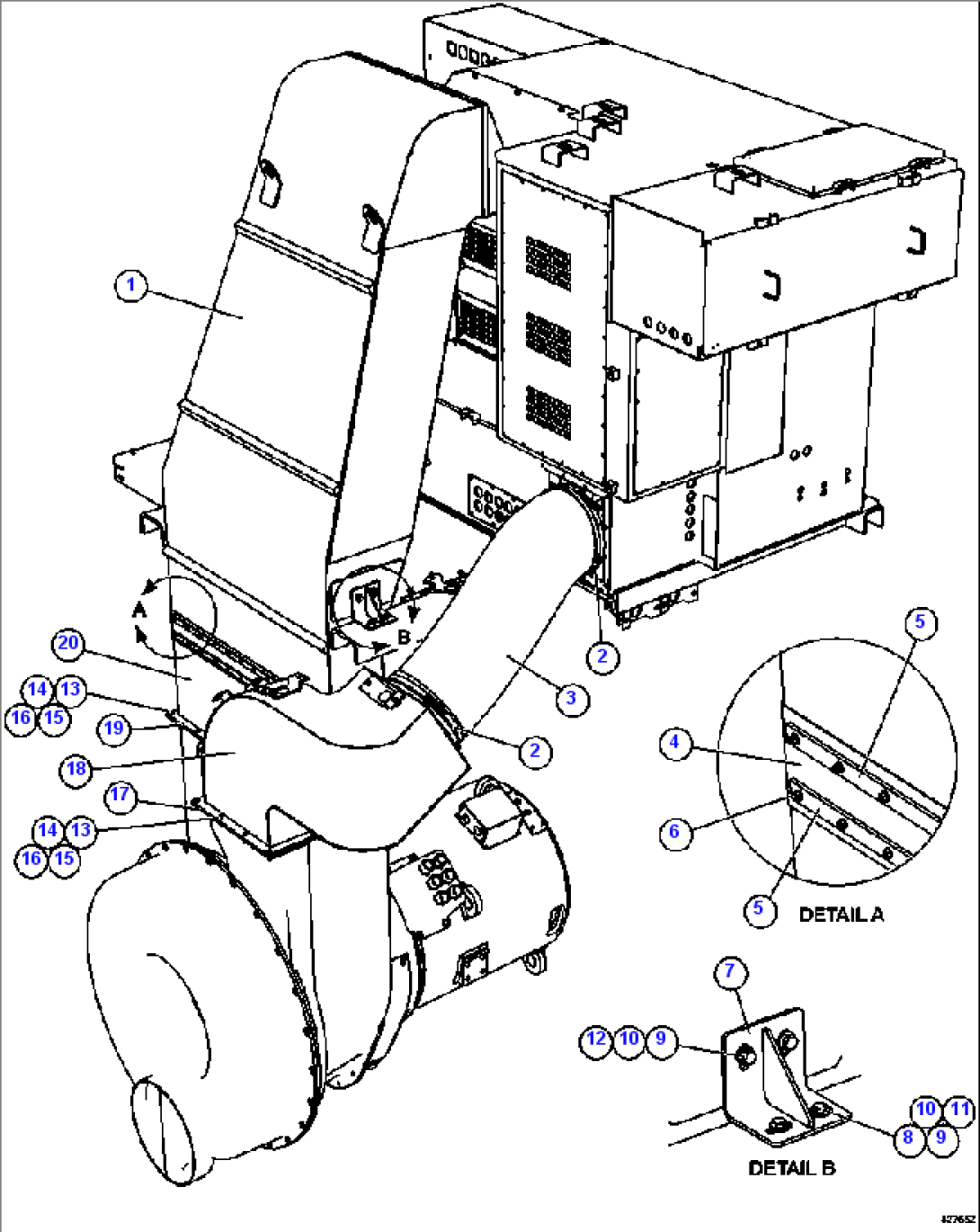 BLOWER INLET INSTALLATION ( 1/2)