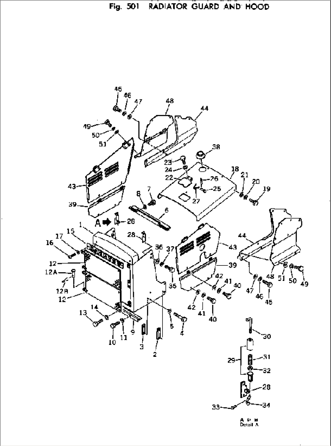 RADIATOR GUARD AND HOOD