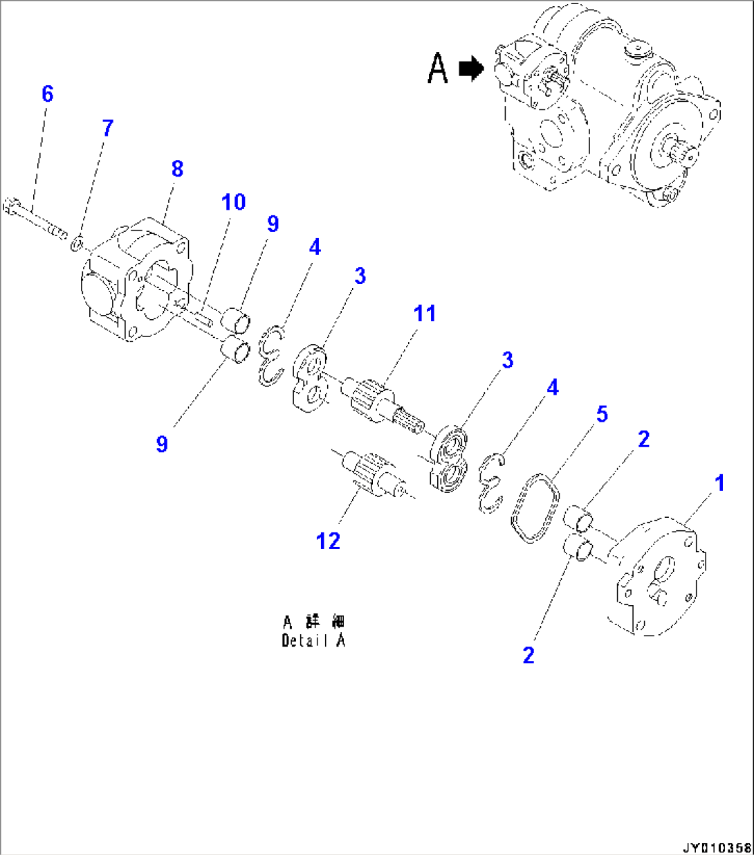 Engine, Inner Parts, Piston Pump (3/3) (#22001-)