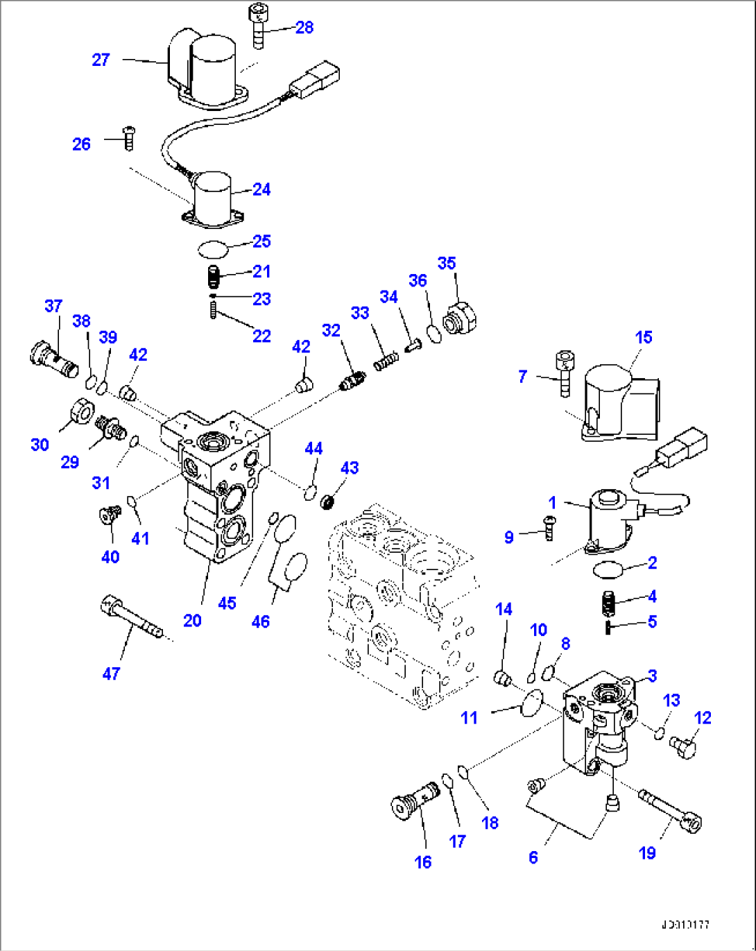 Radiator, Fan Motor (2/3) (#70291-)